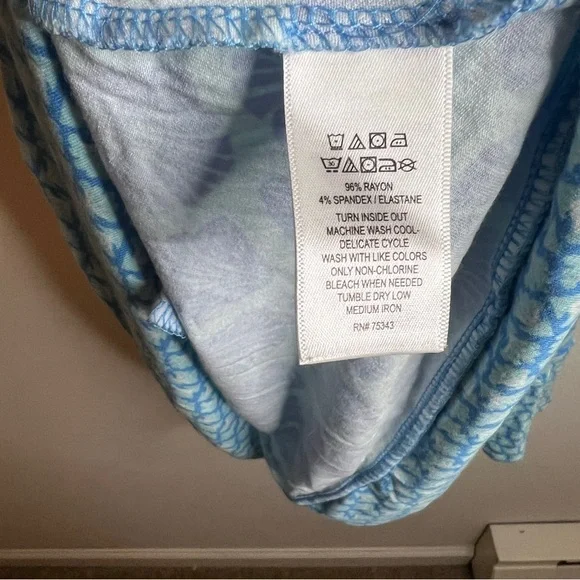 Sigrid Olsen Blue Patterned Dress XL - Picture 5 of 8